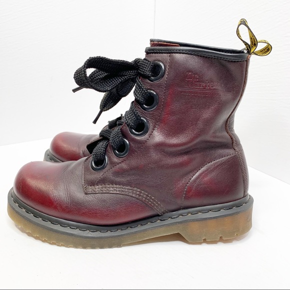 purple dr martens size 5